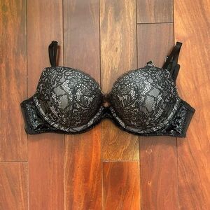 Victoria’s Secret Black lace push-up bra